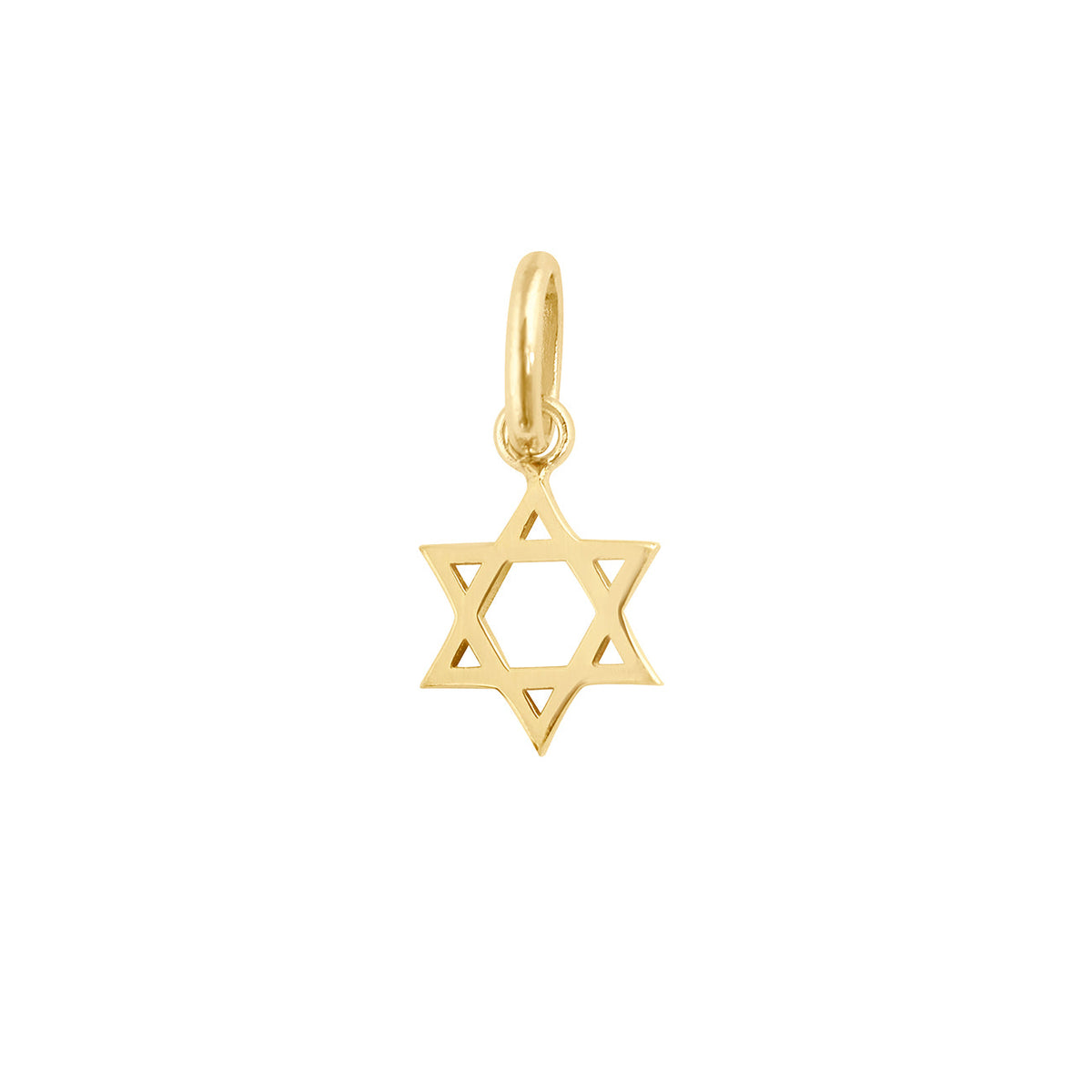 White gold star on sale of david pendant