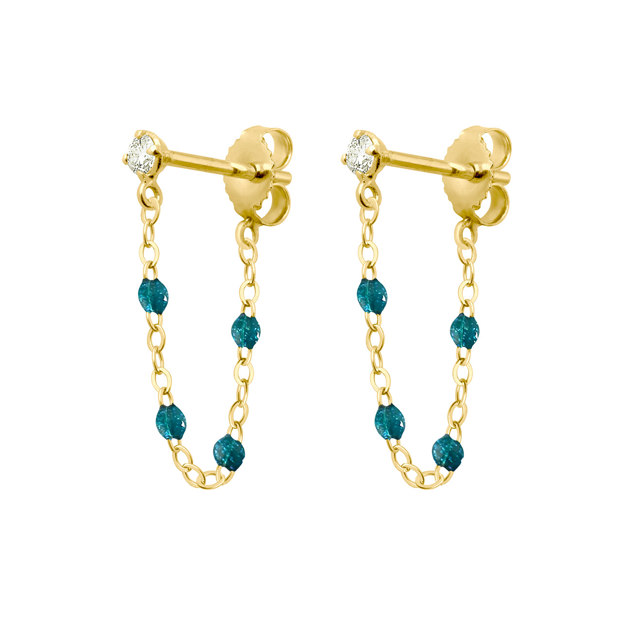 Gigi Clozeau - Gigi Supreme Diamond earrings, Jungle, Yellow Gold