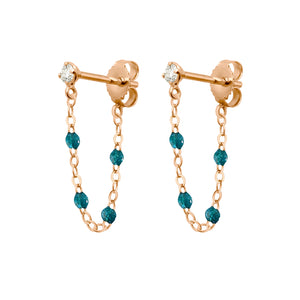 Gigi Clozeau - Gigi Supreme Diamond earrings, Jungle, Rose Gold