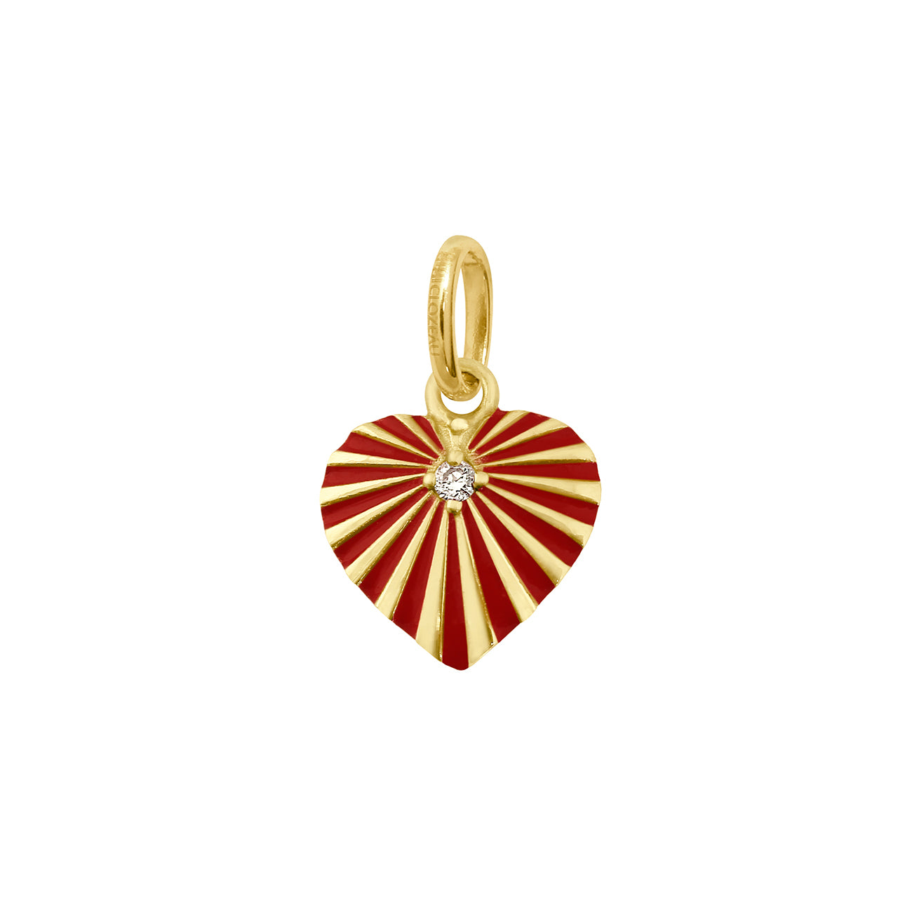 Gigi Clozeau - Heart Lumière Poppy Diamond Pendant, Yellow Gold, Limited Edition