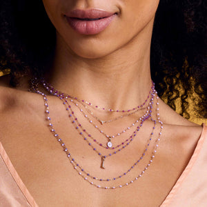 Gigi Clozeau - Classic Gigi Galaxy Necklace, Yellow Gold, 17.7"