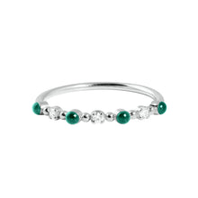 Gigi Clozeau - Classic Gigi 3 Diamond Emerald Ring, White Gold, Size 6