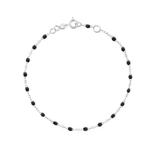 Gigi Clozeau - Classic Gigi Black Anklet, White Gold, 9.4"