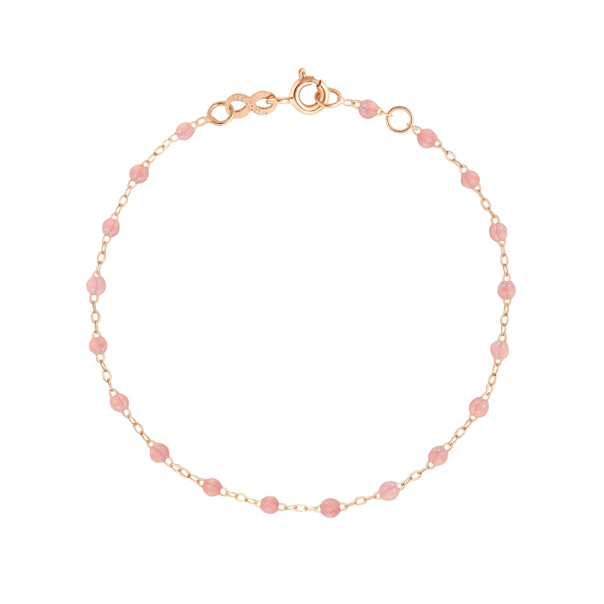 Gigi Clozeau - Classic Gigi Blush Anklet, Rose Gold, 9.4"