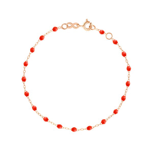 Gigi Clozeau - Classic Gigi Coral Anklet, Rose Gold, 9.4"