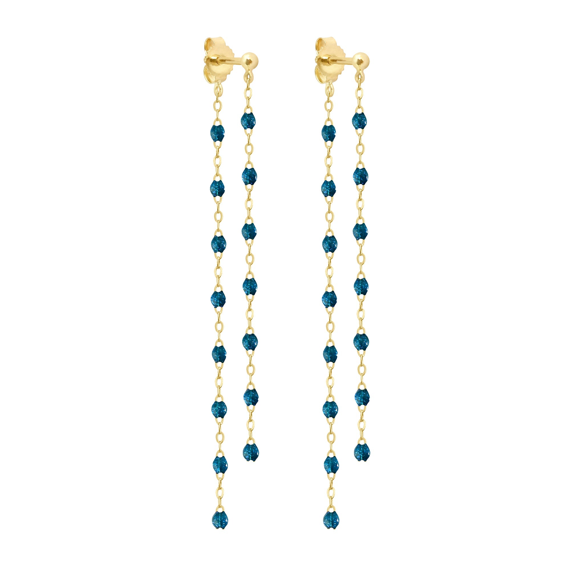 Gigi Clozeau - Classic Gigi dangling Jungle earrings, Yellow Gold