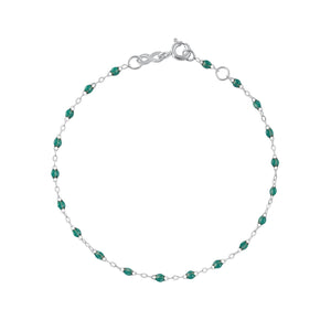 Gigi Clozeau - Classic Gigi Emerald Anklet, White Gold, 9.4"