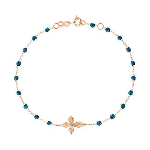 Gigi Clozeau - Croix Lumière Jungle Diamond Bracelet, Rose Gold, 6.7