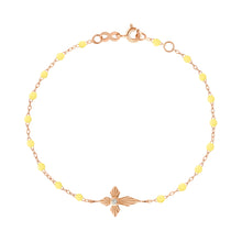 Gigi Clozeau - Croix Lumière Mimosa Diamond Bracelet, Rose Gold, 6.7"