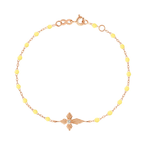 Gigi Clozeau - Croix Lumière Mimosa Diamond Bracelet, Rose Gold, 6.7