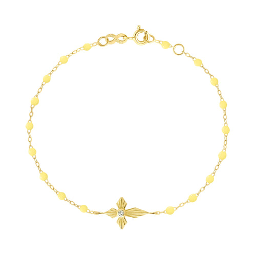 Gigi Clozeau - Croix Lumière Mimosa Diamond Bracelet, Yellow Gold, 6.7