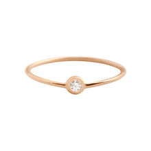 Gigi Clozeau - Dot Diamond Ring, Rose Gold, Size 6.25