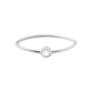 Gigi Clozeau - Dot Diamond Ring, White Gold, Size 5.75