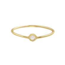 Gigi Clozeau - Dot Diamond Ring, Yellow Gold, Size 5.25