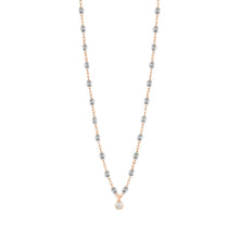 Gigi Clozeau - Gigi Supreme Classic 1 Diamond Necklace, Silver, Rose Gold, 16.5"