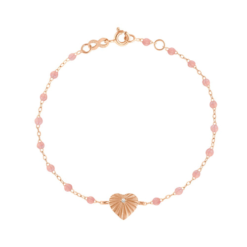 Gigi Clozeau - Heart Lumière Blush Diamond Bracelet, Rose Gold, 6.7