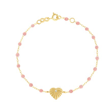 Gigi Clozeau - Heart Lumière Blush Diamond Bracelet, Yellow Gold, 6.7"