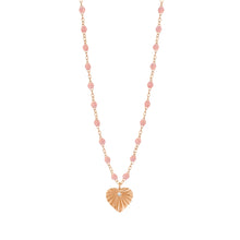 Gigi Clozeau - Heart Lumière Blush Diamond Necklace, Rose Gold, 16.5"