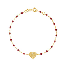 Gigi Clozeau - Heart Lumière Cherry Diamond Bracelet, Yellow Gold, 6.7"