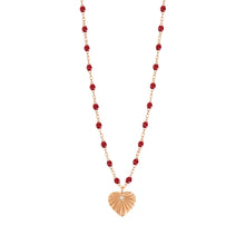 Gigi Clozeau - Heart Lumière Cherry Diamond Necklace, Rose Gold, 16.5"