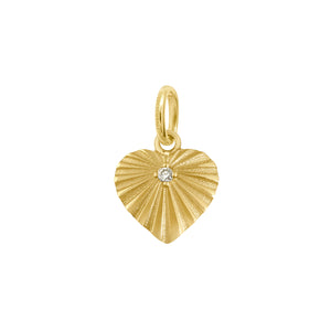 Gigi Clozeau - Heart Lumière Diamond Pendant, Yellow Gold