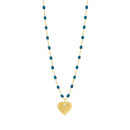 Gigi Clozeau - Heart Lumière Jungle Diamond Necklace, Yellow Gold, 16.5