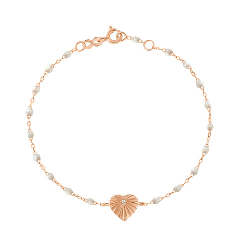 Gigi Clozeau - Heart Lumière Opal Diamond Bracelet, Rose Gold, 6.7