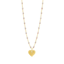 Gigi Clozeau - Heart Lumière Opal Diamond Necklace, Yellow Gold, 16.5"