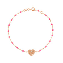 Gigi Clozeau - Heart Lumière Pink Diamond Bracelet, Rose Gold, 6.7"