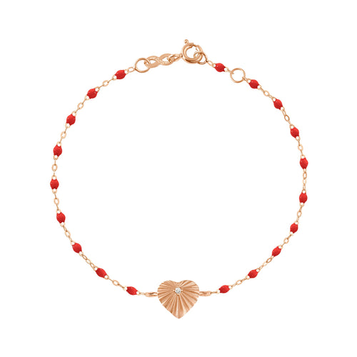 Gigi Clozeau - Heart Lumière Poppy Diamond Bracelet, Rose Gold, 6.7