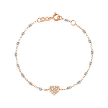 Gigi Clozeau - In Love Diamond Bracelet, Silver, Rose Gold, 6.7"