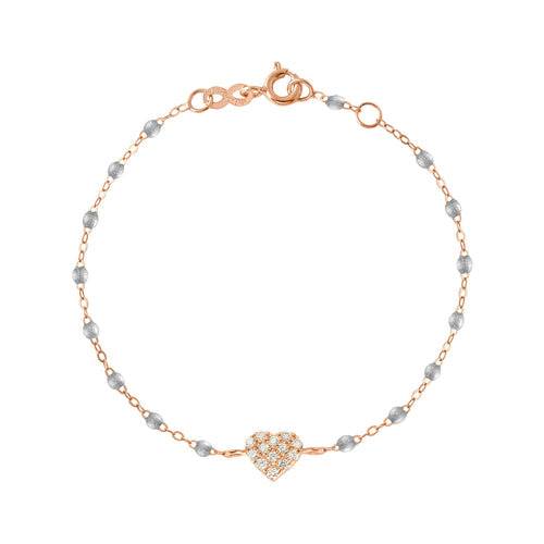 Gigi Clozeau - In Love Diamond Bracelet, Silver, Rose Gold, 6.7