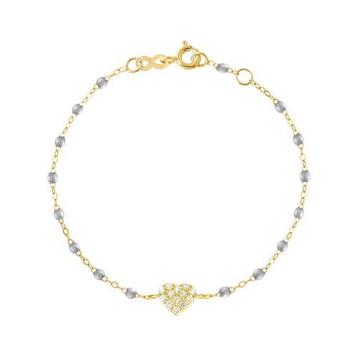 Gigi Clozeau - In Love Diamond Bracelet, Silver, Yellow Gold, 6.7