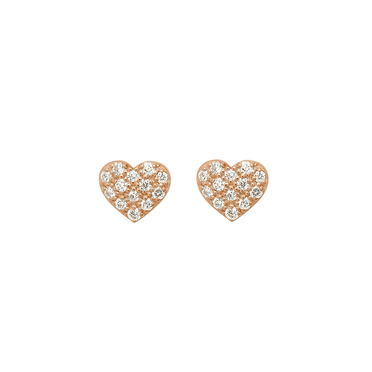 Gigi Clozeau - In Love Diamond Earrings, Rose Gold