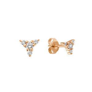 Gigi Clozeau - Kosmos Diamond Earrings, Rose Gold