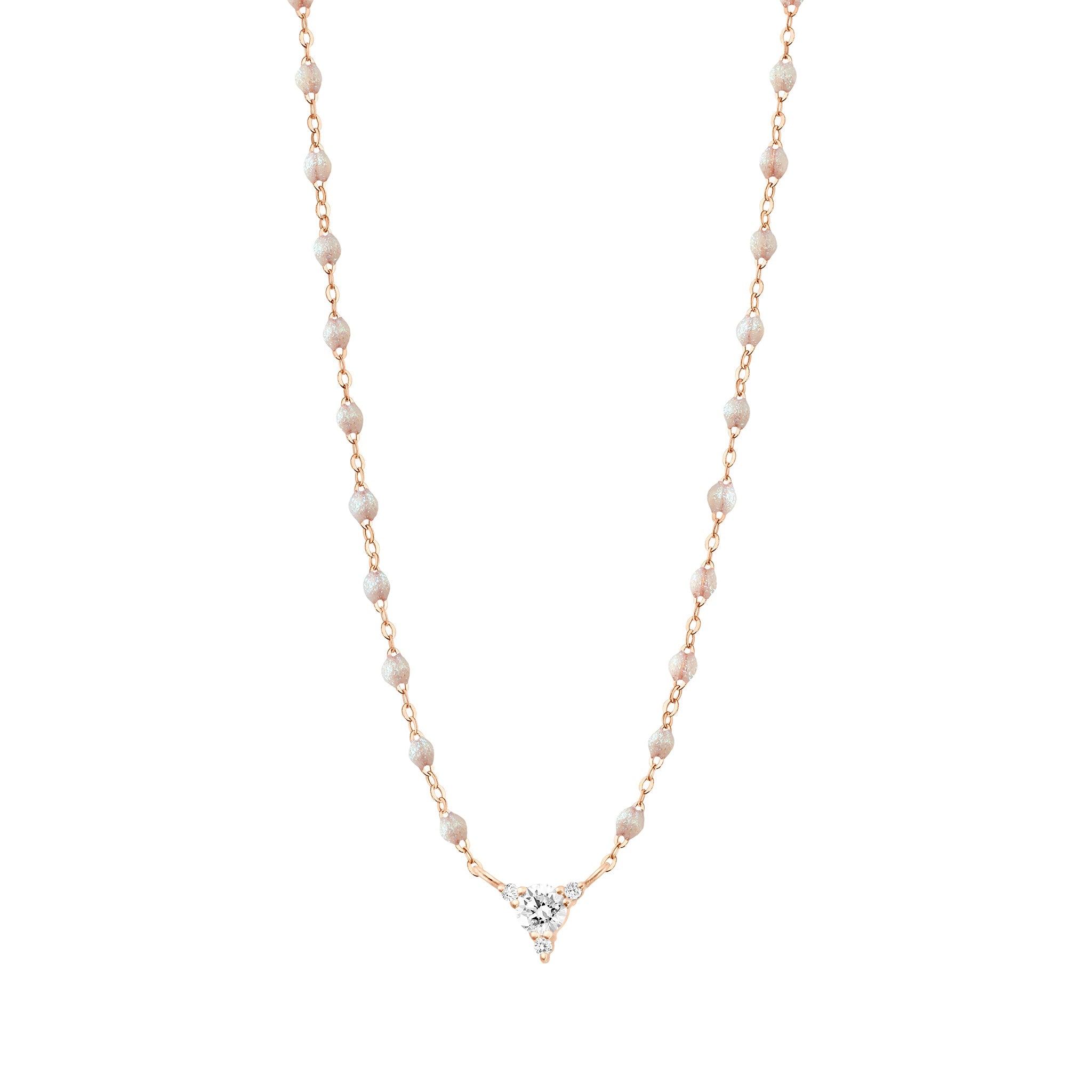 Gigi Clozeau - Kosmos Opal Necklace, Rose Gold, 16.5"