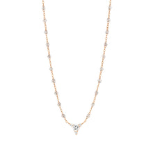 Gigi Clozeau - Kosmos Sparkle Necklace, Rose Gold, 16.5"