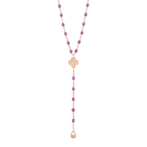 Gigi Clozeau - Lucky Classic Gigi Galaxy Diamond rosary, Rose Gold, 17.7"