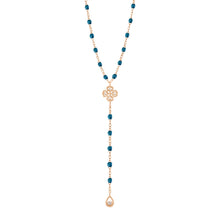 Gigi Clozeau - Lucky Classic Gigi Jungle diamond rosary, Rose Gold, 17.7"