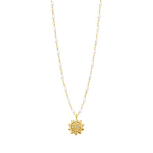 Gigi Clozeau - Lucky Sun White Diamond Necklace, Yellow Gold, 16.5"