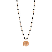 Gigi Clozeau - Miss Lumière Black Diamond Necklace, Rose Gold, 16.5"