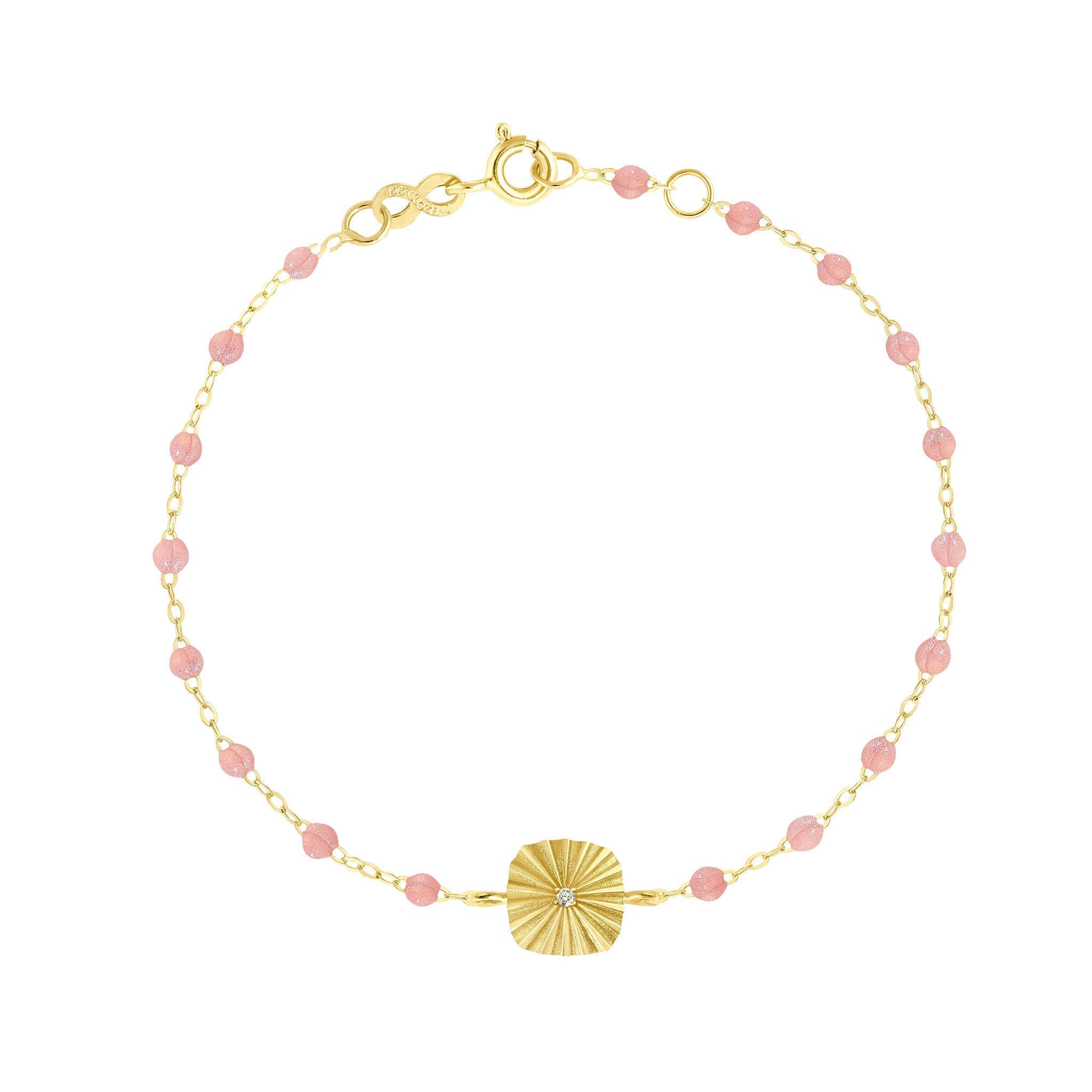 Gigi Clozeau - Miss Lumière Blush Diamond Bracelet, Yellow Gold, 6.7"