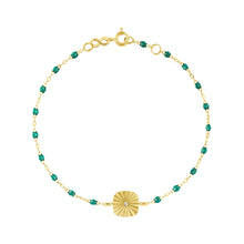 Gigi Clozeau - Miss Lumière Emerald Diamond Bracelet, Yellow Gold, 6.7"