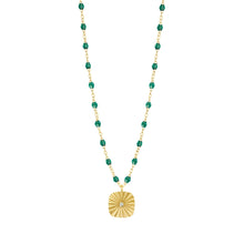 Gigi Clozeau - Miss Lumière Emerald Diamond Necklace, Yellow Gold, 16.5"