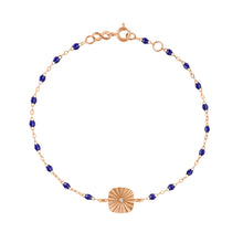 Gigi Clozeau - Miss Lumière Lapis Diamond Bracelet, Rose Gold, 6.7"