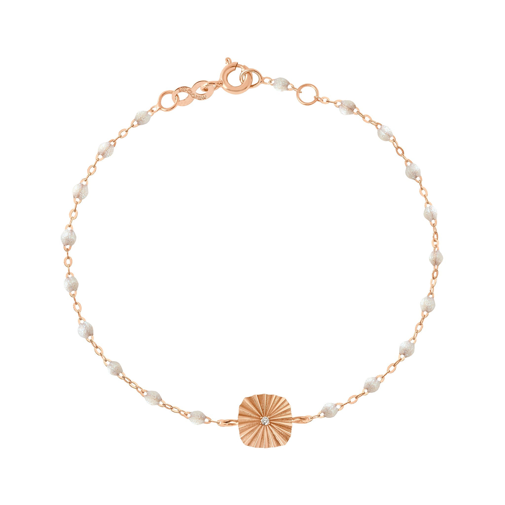 Gigi Clozeau - Miss Lumière Opal Diamond Bracelet, Rose Gold, 6.7"