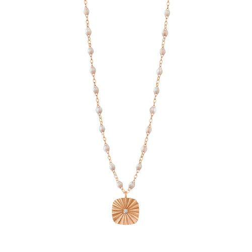 Gigi Clozeau - Miss Lumière Opal Diamond Necklace, Rose Gold, 16.5