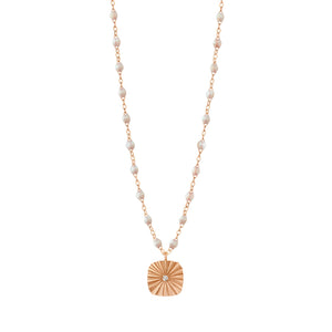 Gigi Clozeau - Miss Lumière Opal Diamond Necklace, Rose Gold, 16.5"