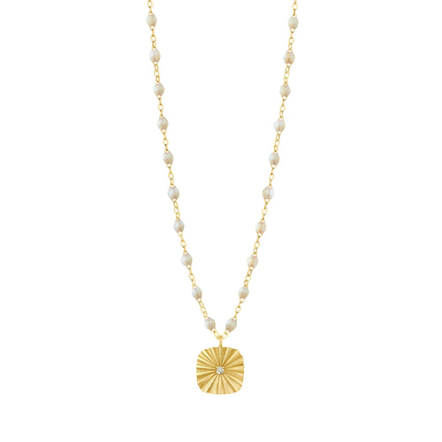 Gigi Clozeau - Miss Lumière Opal Diamond Necklace, Yellow Gold, 16.5