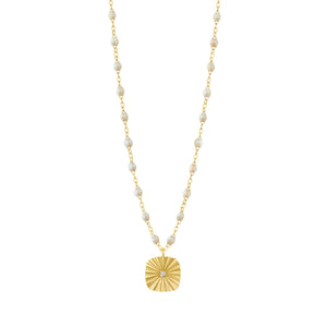 Gigi Clozeau - Miss Lumière Opal Diamond Necklace, Yellow Gold, 16.5"